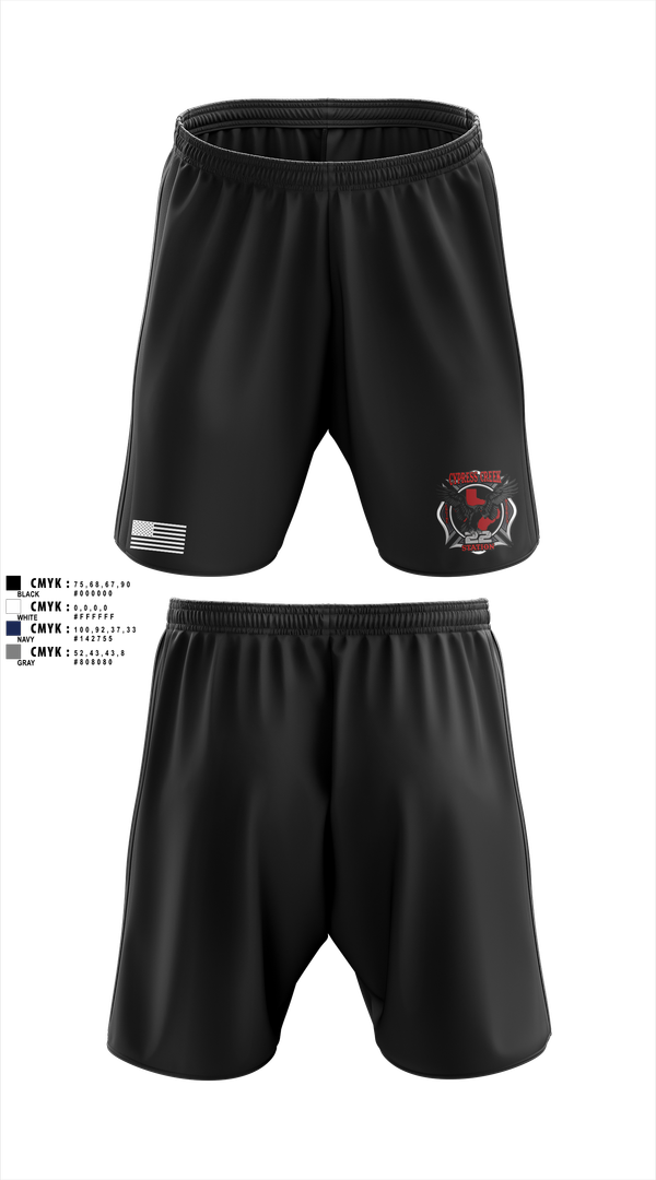 Athletic Shorts With Pockets, Cy creek fire 22, , Teamtime, Team time, sublimation, custom sports apparel, team uniforms, spirit wear, spiritwear, sports uniforms, custom shirts, team store, custom team store, fundraiser sports, apparel fundraiser