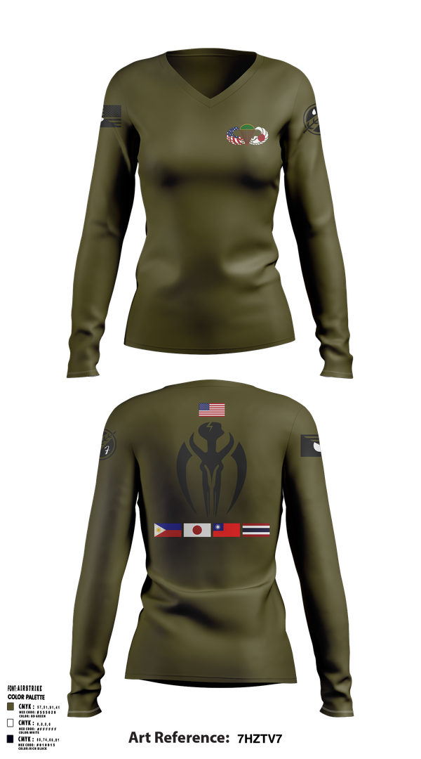 Womens Long Sleeve Vneck Shirt, 1-1 ASPS, , Teamtime, Team time, sublimation, custom sports apparel, team uniforms, spirit wear, spiritwear, sports uniforms, custom shirts, team store, custom team store, fundraiser sports, apparel fundraiser