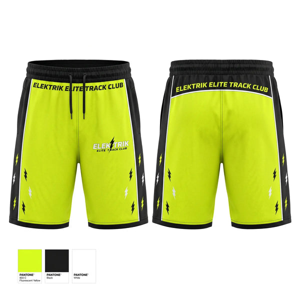 Athletic Shorts With Pockets, ELEKTRIK ELITE TRACK CLUB, Track & Field, Teamtime, Team time, sublimation, custom sports apparel, team uniforms, spirit wear, spiritwear, sports uniforms, custom shirts, team store, custom team store, fundraiser sports, apparel fundraiser