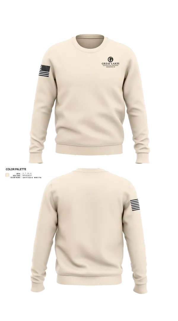Crew Neck Sweatshirt, Great Lakes Contracting Solutions LLC, , Teamtime, Team time, sublimation, custom sports apparel, team uniforms, spirit wear, spiritwear, sports uniforms, custom shirts, team store, custom team store, fundraiser sports, apparel fundraiser