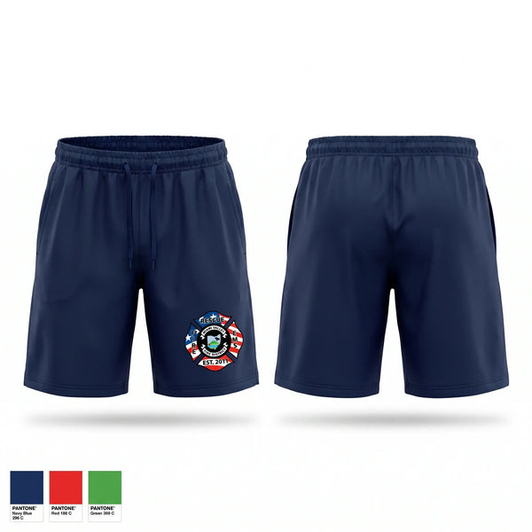 Athletic Shorts With Pockets, Company 52, Fire Department, Teamtime, Team time, sublimation, custom sports apparel, team uniforms, spirit wear, spiritwear, sports uniforms, custom shirts, team store, custom team store, fundraiser sports, apparel fundraiser