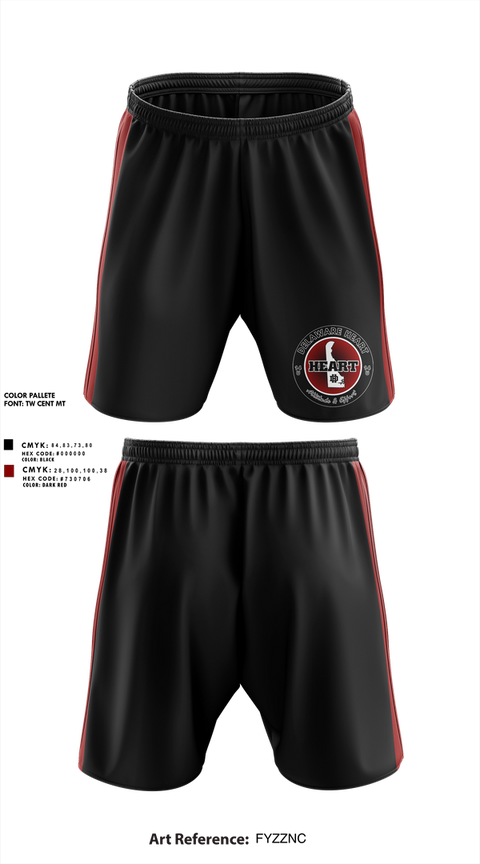 Athletic Shorts With Pockets, Delaware Heart, Softball, Teamtime, Team time, sublimation, custom sports apparel, team uniforms, spirit wear, spiritwear, sports uniforms, custom shirts, team store, custom team store, fundraiser sports, apparel fundraiser