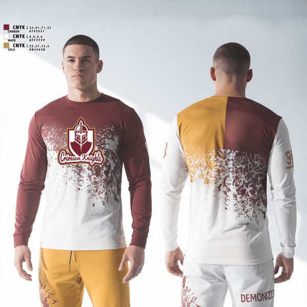 Long Sleeve Performance Shirt, Whittier Crimson Knights, , Teamtime, Team time, sublimation, custom sports apparel, team uniforms, spirit wear, spiritwear, sports uniforms, custom shirts, team store, custom team store, fundraiser sports, apparel fundraiser