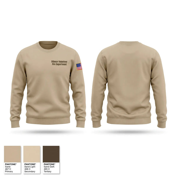Crew Neck Sweatshirt, Dillwyn Volunteer Fire Department, Fire Department, Teamtime, Team time, sublimation, custom sports apparel, team uniforms, spirit wear, spiritwear, sports uniforms, custom shirts, team store, custom team store, fundraiser sports, apparel fundraiser