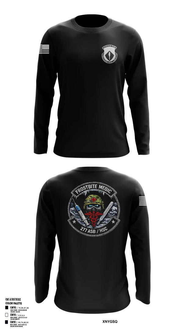Long Sleeve Performance Shirt, 277th ASB Frostbite Medics, Army, Teamtime, Team time, sublimation, custom sports apparel, team uniforms, spirit wear, spiritwear, sports uniforms, custom shirts, team store, custom team store, fundraiser sports, apparel fundraiser