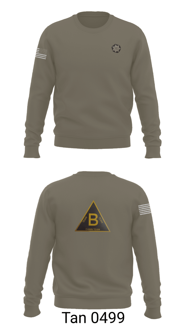 Crew Neck Sweatshirt, Greenville County Sheriff’s Office - Bravo Platoon, Police, Teamtime, Team time, sublimation, custom sports apparel, team uniforms, spirit wear, spiritwear, sports uniforms, custom shirts, team store, custom team store, fundraiser sports, apparel fundraiser