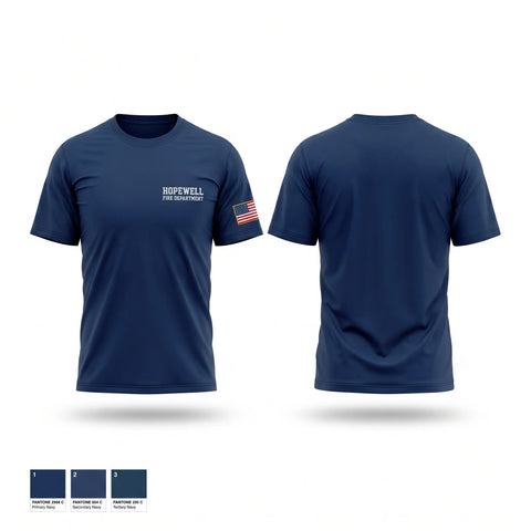 Old School Cotton Feel Shirt, Hopewell Fire Department, Fire Department, Teamtime, Team time, sublimation, custom sports apparel, team uniforms, spirit wear, spiritwear, sports uniforms, custom shirts, team store, custom team store, fundraiser sports, apparel fundraiser