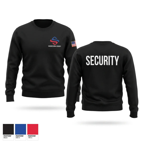 Crew Neck Sweatshirt, Sahara Global Security, Fire Department, Teamtime, Team time, sublimation, custom sports apparel, team uniforms, spirit wear, spiritwear, sports uniforms, custom shirts, team store, custom team store, fundraiser sports, apparel fundraiser