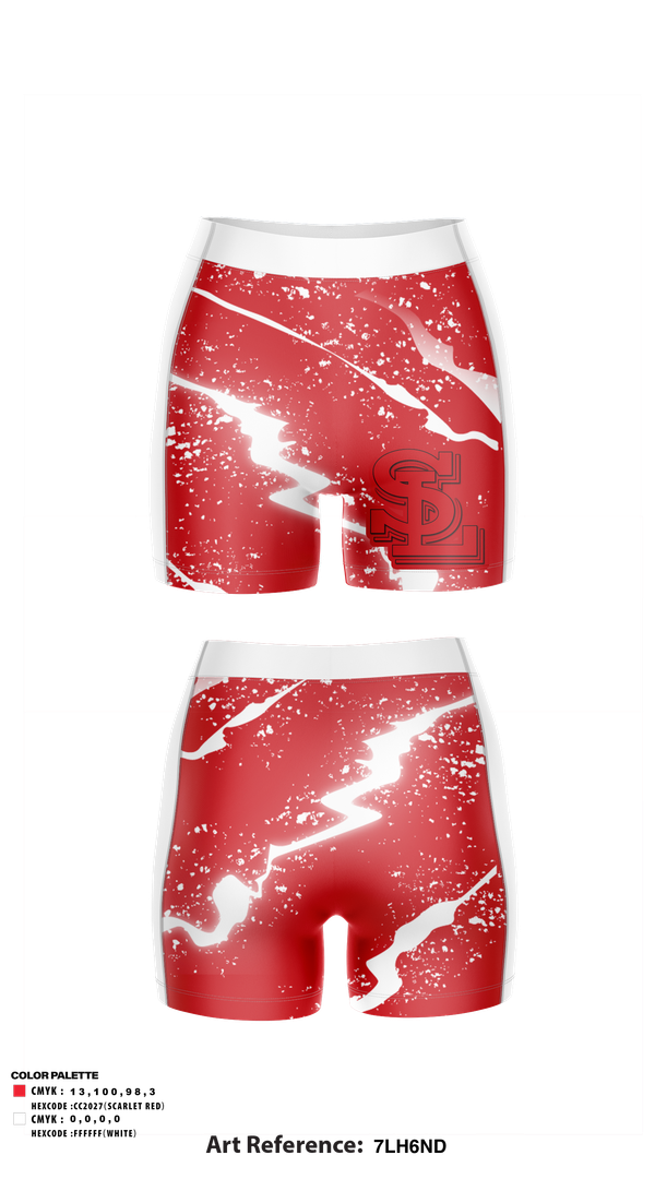 Track Shorts, Saranac Lake Red Storm Volleyball, Women's Volleyball, Teamtime, Team time, sublimation, custom sports apparel, team uniforms, spirit wear, spiritwear, sports uniforms, custom shirts, team store, custom team store, fundraiser sports, apparel fundraiser