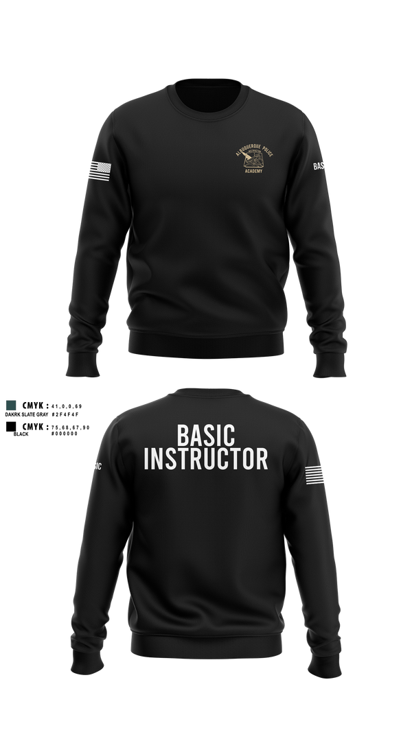 Crew Neck Sweatshirt, Academy-Basic Unit, Police, Teamtime, Team time, sublimation, custom sports apparel, team uniforms, spirit wear, spiritwear, sports uniforms, custom shirts, team store, custom team store, fundraiser sports, apparel fundraiser