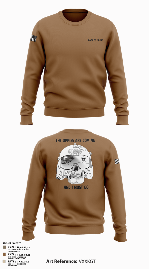 Crew Neck Sweatshirt, 42D FRSDAACC, Army, Teamtime, Team time, sublimation, custom sports apparel, team uniforms, spirit wear, spiritwear, sports uniforms, custom shirts, team store, custom team store, fundraiser sports, apparel fundraiser