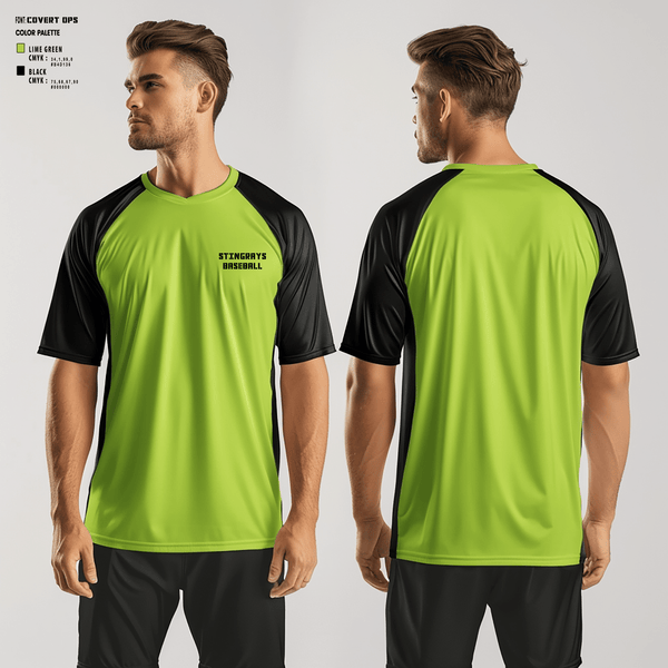 Short Sleeve Performance Shirt, STINGRAYS, Baseball, Teamtime, Team time, sublimation, custom sports apparel, team uniforms, spirit wear, spiritwear, sports uniforms, custom shirts, team store, custom team store, fundraiser sports, apparel fundraiser
