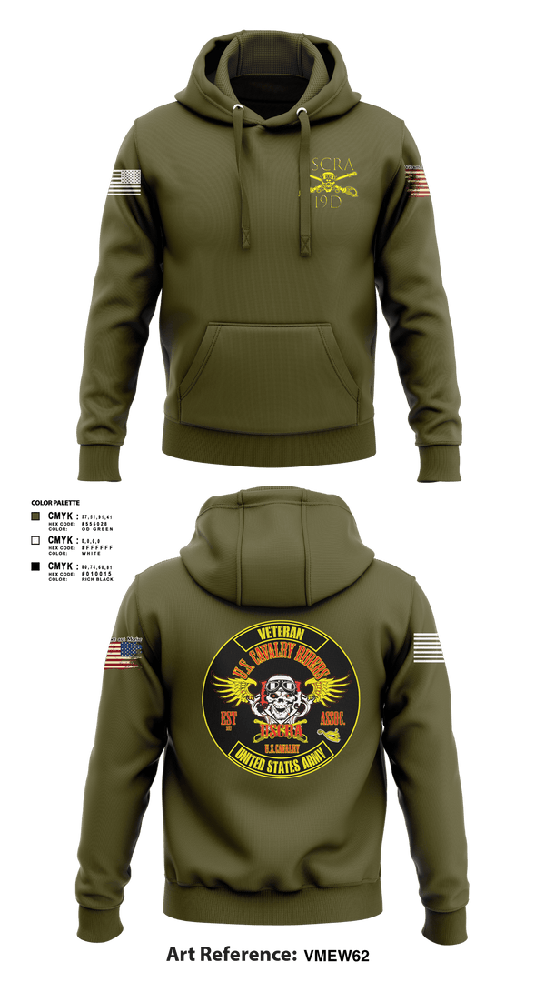 Hoodie, US Cavalry Riders, Army, Teamtime, Team time, sublimation, custom sports apparel, team uniforms, spirit wear, spiritwear, sports uniforms, custom shirts, team store, custom team store, fundraiser sports, apparel fundraiser