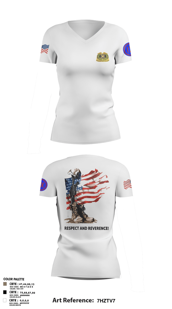 Women's Short Sleeve Vneck Shirt, 962D QUARTERMASTER COMPANY (MORTUARY AFFAIRS), Army, Teamtime, Team time, sublimation, custom sports apparel, team uniforms, spirit wear, spiritwear, sports uniforms, custom shirts, team store, custom team store, fundraiser sports, apparel fundraiser