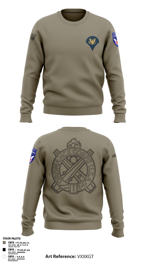 Crew Neck Sweatshirt, 205TH MOD, Army, Teamtime, Team time, sublimation, custom sports apparel, team uniforms, spirit wear, spiritwear, sports uniforms, custom shirts, team store, custom team store, fundraiser sports, apparel fundraiser