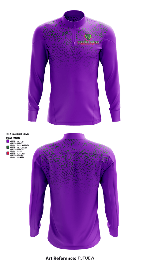 Quarter Zip Jacket, Vipers, Baseball, Teamtime, Team time, sublimation, custom sports apparel, team uniforms, spirit wear, spiritwear, sports uniforms, custom shirts, team store, custom team store, fundraiser sports, apparel fundraiser