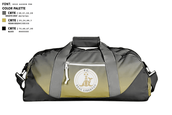 Duffle Bag, FC REAL LIBERTAD, Men's Soccer, Teamtime, Team time, sublimation, custom sports apparel, team uniforms, spirit wear, spiritwear, sports uniforms, custom shirts, team store, custom team store, fundraiser sports, apparel fundraiser