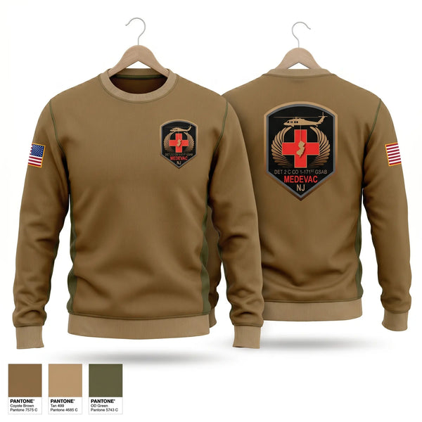 Crew Neck Sweatshirt, 1-171 MEDEVAC, National Guard, Teamtime, Team time, sublimation, custom sports apparel, team uniforms, spirit wear, spiritwear, sports uniforms, custom shirts, team store, custom team store, fundraiser sports, apparel fundraiser