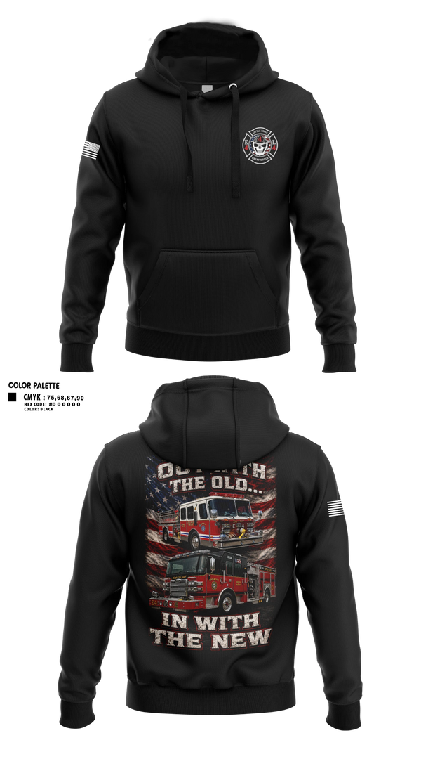 Hoodie, Great Notch Fire Company #4, Fire Department, Teamtime, Team time, sublimation, custom sports apparel, team uniforms, spirit wear, spiritwear, sports uniforms, custom shirts, team store, custom team store, fundraiser sports, apparel fundraiser