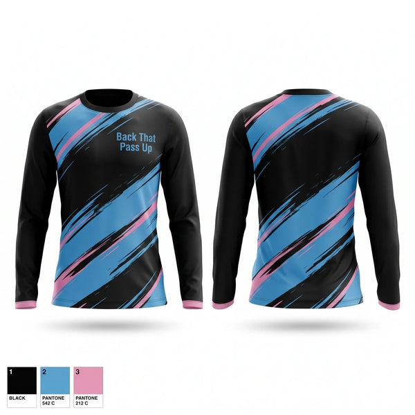 Long Sleeve Performance Shirt, Back That Pass Up, Men's Volleyball, Teamtime, Team time, sublimation, custom sports apparel, team uniforms, spirit wear, spiritwear, sports uniforms, custom shirts, team store, custom team store, fundraiser sports, apparel fundraiser
