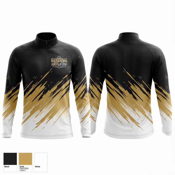 Quarter Zip Jacket, Binding Arts Jiu Jitsu, , Teamtime, Team time, sublimation, custom sports apparel, team uniforms, spirit wear, spiritwear, sports uniforms, custom shirts, team store, custom team store, fundraiser sports, apparel fundraiser
