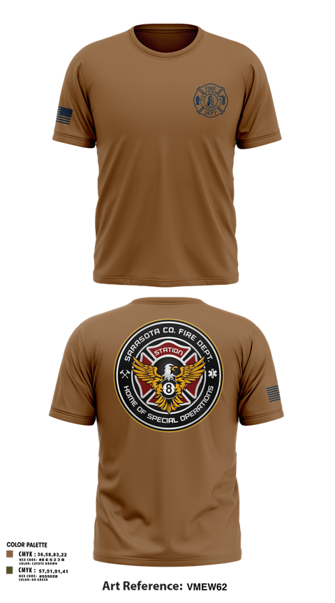 Old School Cotton Feel Shirt, Sarasota County Fire Department, , Teamtime, Team time, sublimation, custom sports apparel, team uniforms, spirit wear, spiritwear, sports uniforms, custom shirts, team store, custom team store, fundraiser sports, apparel fundraiser