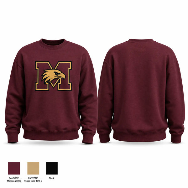 Crew Neck Sweatshirt, Milano Eagles, Baseball, Teamtime, Team time, sublimation, custom sports apparel, team uniforms, spirit wear, spiritwear, sports uniforms, custom shirts, team store, custom team store, fundraiser sports, apparel fundraiser