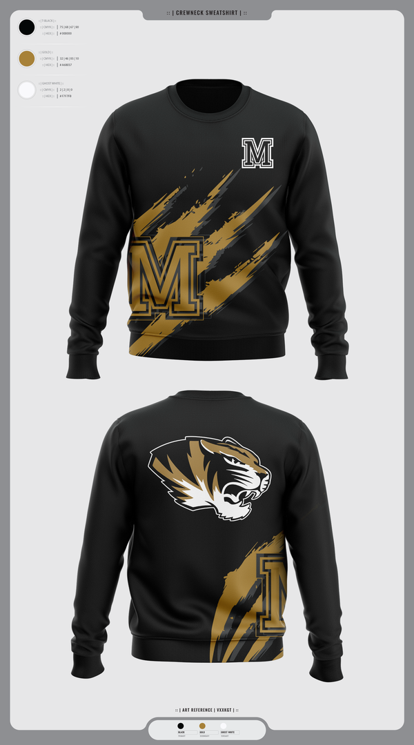 Crew Neck Sweatshirt, Marceline Tigers, , Teamtime, Team time, sublimation, custom sports apparel, team uniforms, spirit wear, spiritwear, sports uniforms, custom shirts, team store, custom team store, fundraiser sports, apparel fundraiser
