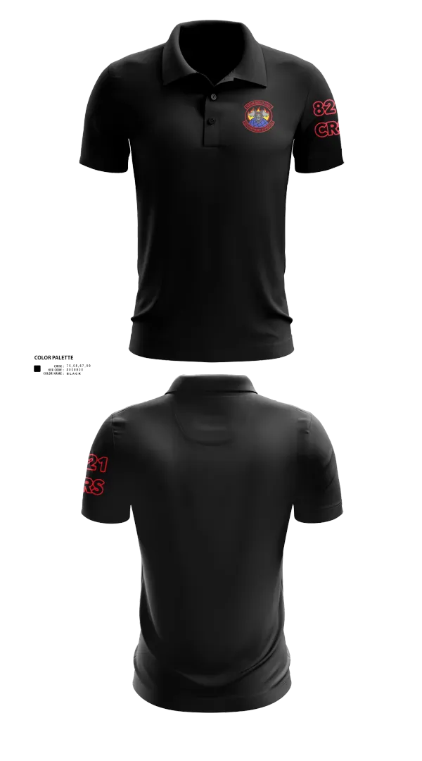 Short Sleeve Performance Polo, 821 CRS, Air Force, Teamtime, Team time, sublimation, custom sports apparel, team uniforms, spirit wear, spiritwear, sports uniforms, custom shirts, team store, custom team store, fundraiser sports, apparel fundraiser