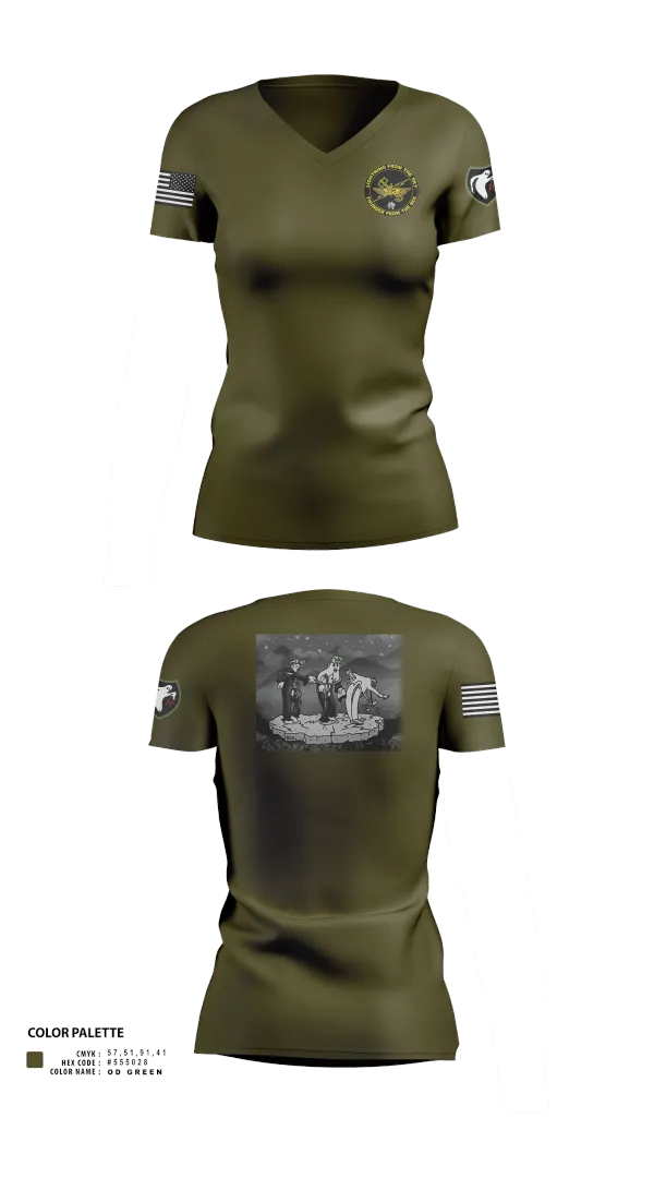 Womens Short Sleeve Vneck Shirt, 5th ANGLICO, , Teamtime, Team time, sublimation, custom sports apparel, team uniforms, spirit wear, spiritwear, sports uniforms, custom shirts, team store, custom team store, fundraiser sports, apparel fundraiser