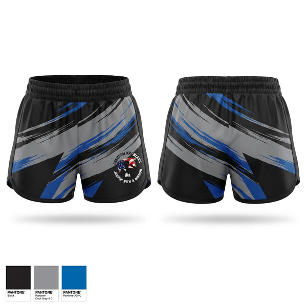 Womens Shorts, Freedom Krawlers, , Teamtime, Team time, sublimation, custom sports apparel, team uniforms, spirit wear, spiritwear, sports uniforms, custom shirts, team store, custom team store, fundraiser sports, apparel fundraiser