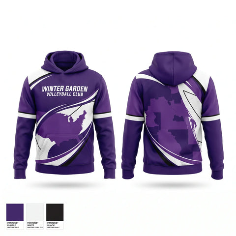 Hoodie, WINTER GARDEN VOLLEYBALL CLUB, Women's Volleyball, Teamtime, Team time, sublimation, custom sports apparel, team uniforms, spirit wear, spiritwear, sports uniforms, custom shirts, team store, custom team store, fundraiser sports, apparel fundraiser