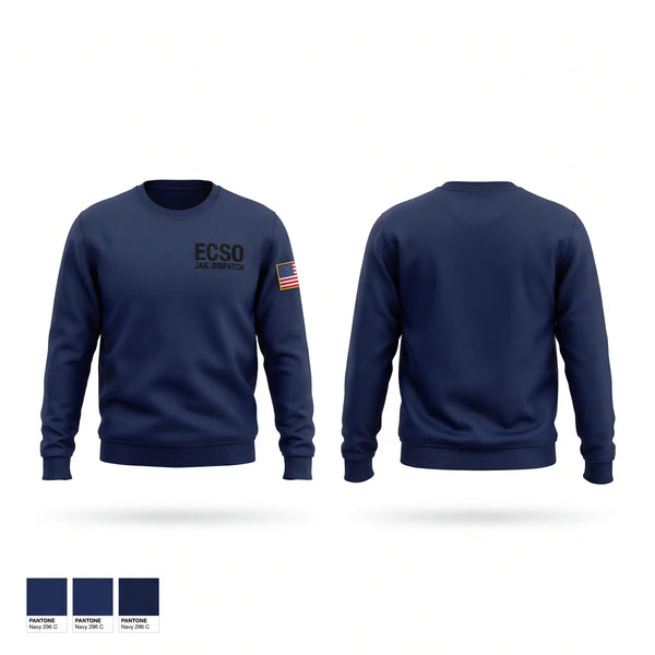 Crew Neck Sweatshirt, ECSO JAIL/DISPATCH, Police, Teamtime, Team time, sublimation, custom sports apparel, team uniforms, spirit wear, spiritwear, sports uniforms, custom shirts, team store, custom team store, fundraiser sports, apparel fundraiser