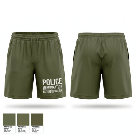 Athletic Shorts With Pockets, Police - immigration and customs enforcement, Police, Teamtime, Team time, sublimation, custom sports apparel, team uniforms, spirit wear, spiritwear, sports uniforms, custom shirts, team store, custom team store, fundraiser sports, apparel fundraiser