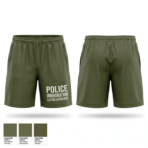 Athletic Shorts With Pockets, Police - immigration and customs enforcement, Police, Teamtime, Team time, sublimation, custom sports apparel, team uniforms, spirit wear, spiritwear, sports uniforms, custom shirts, team store, custom team store, fundraiser sports, apparel fundraiser