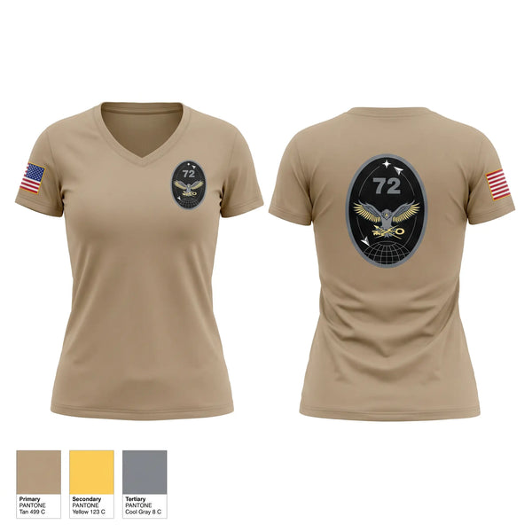 Womens Short Sleeve Vneck Shirt, 72 ISRS, Space Force, Teamtime, Team time, sublimation, custom sports apparel, team uniforms, spirit wear, spiritwear, sports uniforms, custom shirts, team store, custom team store, fundraiser sports, apparel fundraiser