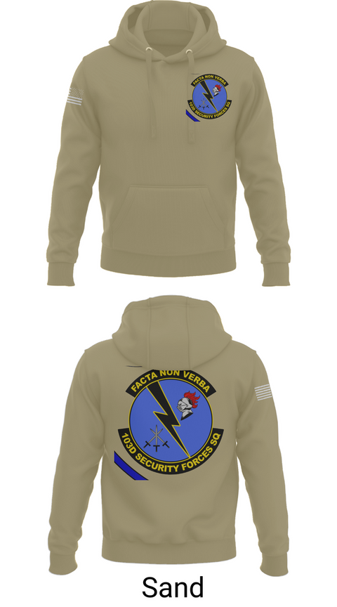 Hoodie, 103d SECURITY FORCES SQUADRON, , Teamtime, Team time, sublimation, custom sports apparel, team uniforms, spirit wear, spiritwear, sports uniforms, custom shirts, team store, custom team store, fundraiser sports, apparel fundraiser