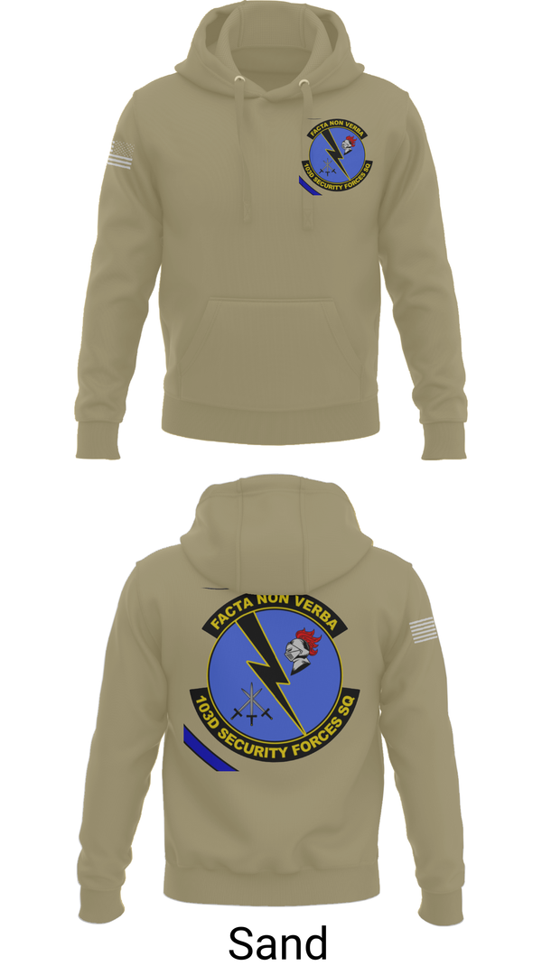 Hoodie, 103d SECURITY FORCES SQUADRON, , Teamtime, Team time, sublimation, custom sports apparel, team uniforms, spirit wear, spiritwear, sports uniforms, custom shirts, team store, custom team store, fundraiser sports, apparel fundraiser