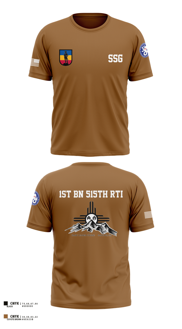 Short Sleeve Performance Shirt, 1st BN 515th RTI, Army, Teamtime, Team time, sublimation, custom sports apparel, team uniforms, spirit wear, spiritwear, sports uniforms, custom shirts, team store, custom team store, fundraiser sports, apparel fundraiser