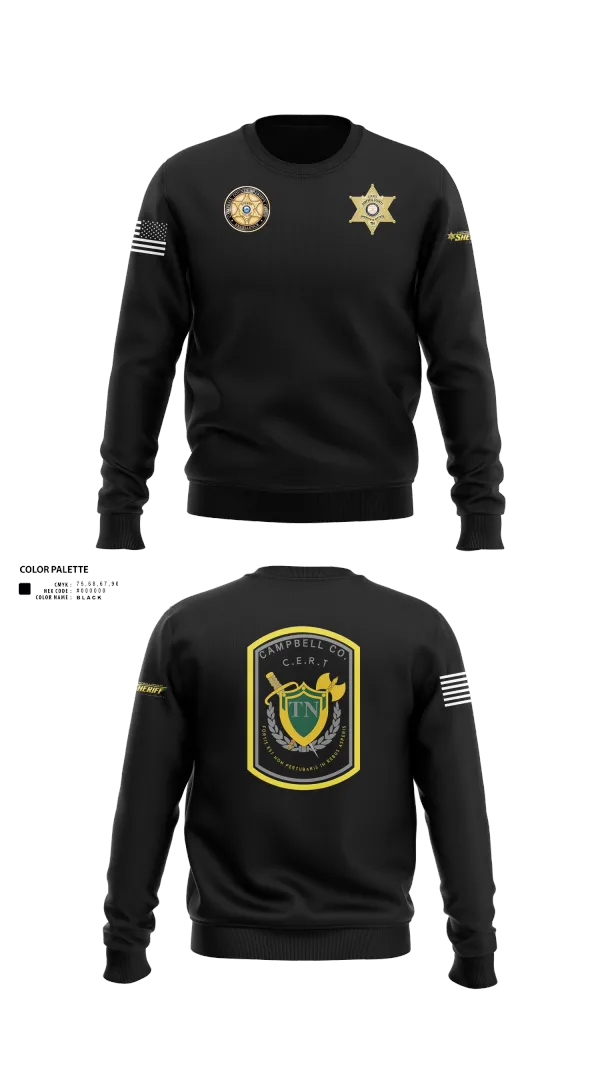 Crew Neck Sweatshirt, C.C.S.O. CERT, , Teamtime, Team time, sublimation, custom sports apparel, team uniforms, spirit wear, spiritwear, sports uniforms, custom shirts, team store, custom team store, fundraiser sports, apparel fundraiser