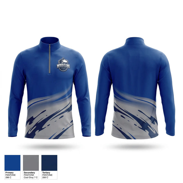 Quarter Zip Jacket, Huskies, Wrestling, Teamtime, Team time, sublimation, custom sports apparel, team uniforms, spirit wear, spiritwear, sports uniforms, custom shirts, team store, custom team store, fundraiser sports, apparel fundraiser