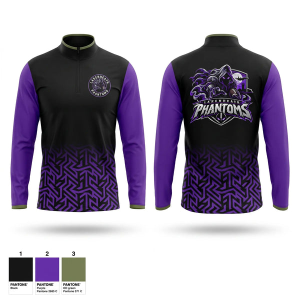 Quarter Zip Jacket, Lakenheath Phantoms, , Teamtime, Team time, sublimation, custom sports apparel, team uniforms, spirit wear, spiritwear, sports uniforms, custom shirts, team store, custom team store, fundraiser sports, apparel fundraiser