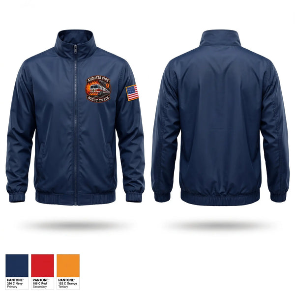 Windbreaker, Augusta fire department, Fire Department, Teamtime, Team time, sublimation, custom sports apparel, team uniforms, spirit wear, spiritwear, sports uniforms, custom shirts, team store, custom team store, fundraiser sports, apparel fundraiser