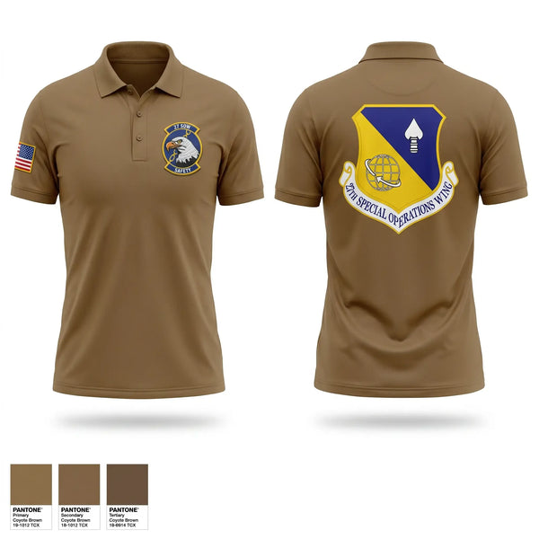 Short Sleeve Performance Polo, 27 SOW/SE, Air Force, Teamtime, Team time, sublimation, custom sports apparel, team uniforms, spirit wear, spiritwear, sports uniforms, custom shirts, team store, custom team store, fundraiser sports, apparel fundraiser