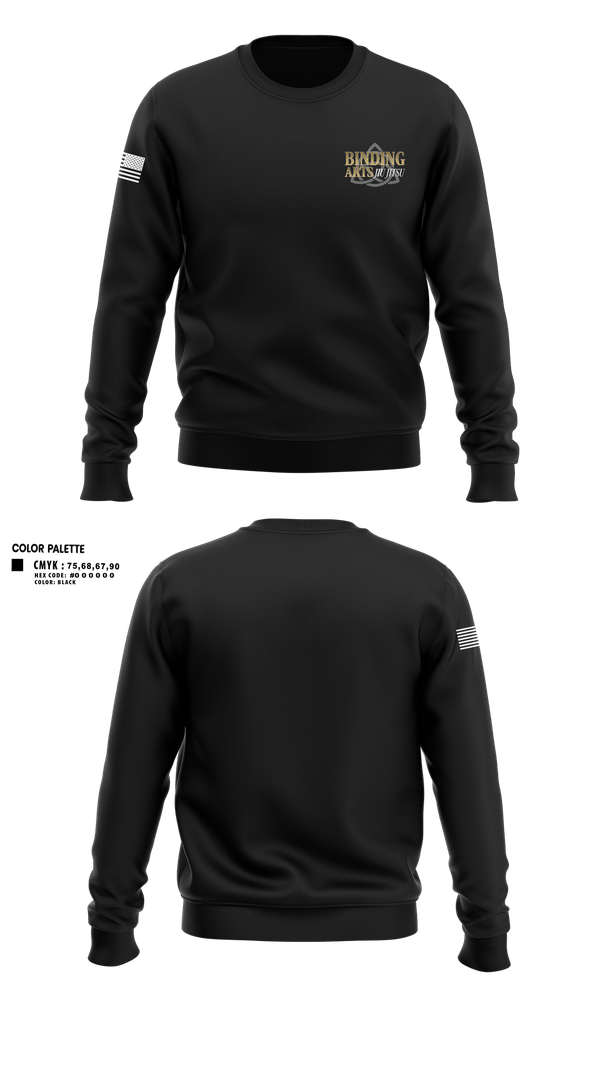 Crew Neck Sweatshirt, Binding Arts Jiu Jitsu, , Teamtime, Team time, sublimation, custom sports apparel, team uniforms, spirit wear, spiritwear, sports uniforms, custom shirts, team store, custom team store, fundraiser sports, apparel fundraiser