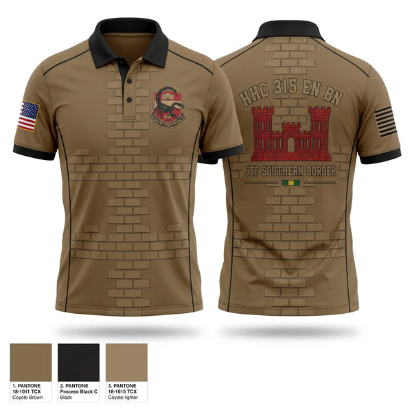 Short Sleeve Performance Polo, 315 EN BN, Army, Teamtime, Team time, sublimation, custom sports apparel, team uniforms, spirit wear, spiritwear, sports uniforms, custom shirts, team store, custom team store, fundraiser sports, apparel fundraiser