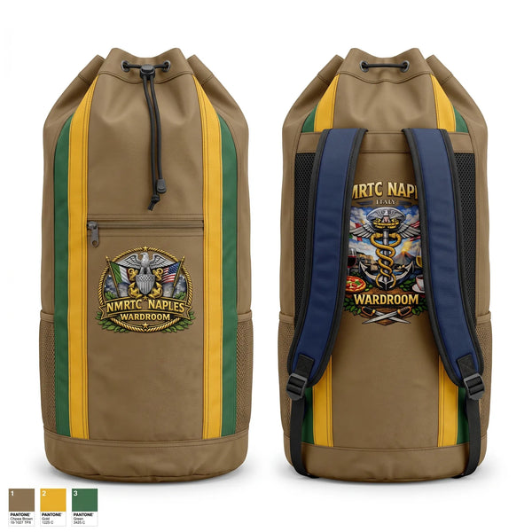 Gear Bag, USNMRTC Naples, Navy, Teamtime, Team time, sublimation, custom sports apparel, team uniforms, spirit wear, spiritwear, sports uniforms, custom shirts, team store, custom team store, fundraiser sports, apparel fundraiser