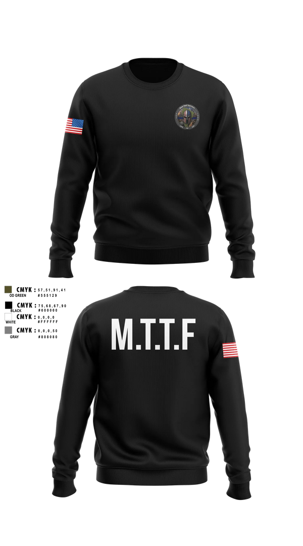 Crew Neck Sweatshirt, Major Theft Task Force, Police, Teamtime, Team time, sublimation, custom sports apparel, team uniforms, spirit wear, spiritwear, sports uniforms, custom shirts, team store, custom team store, fundraiser sports, apparel fundraiser