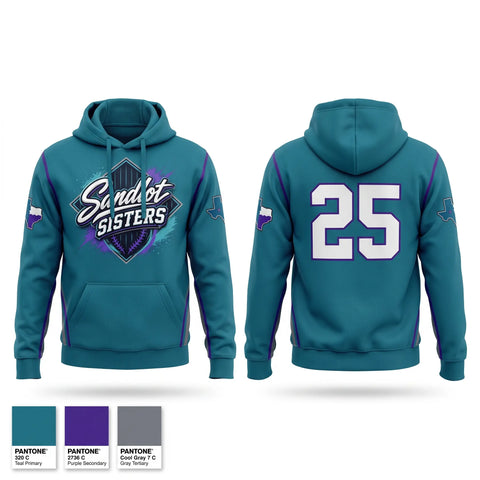 Hoodie, Sandlot Sisters, Softball, Teamtime, Team time, sublimation, custom sports apparel, team uniforms, spirit wear, spiritwear, sports uniforms, custom shirts, team store, custom team store, fundraiser sports, apparel fundraiser