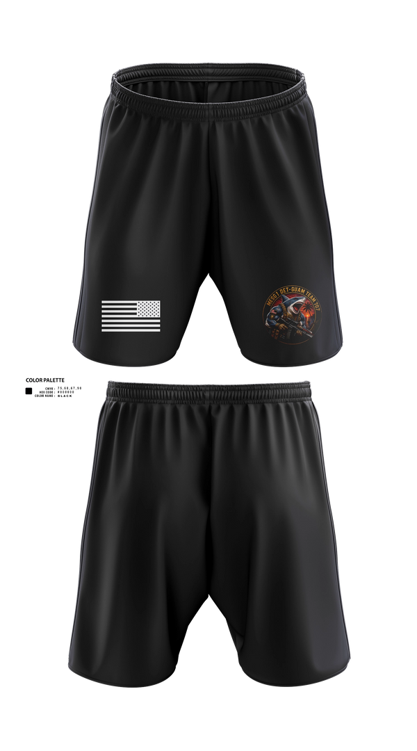 Athletic Shorts With Pockets, MESG-1 DET GUAM TEAM 707, Navy, Teamtime, Team time, sublimation, custom sports apparel, team uniforms, spirit wear, spiritwear, sports uniforms, custom shirts, team store, custom team store, fundraiser sports, apparel fundraiser